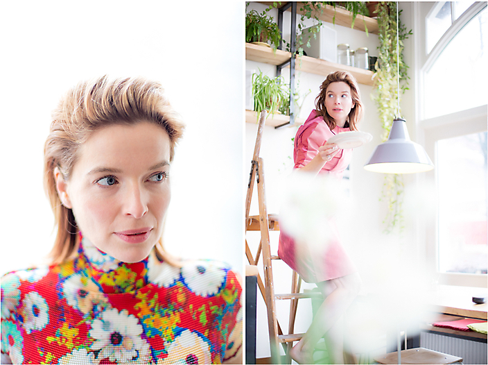 Actrice Thekla Reuten for The Next Closet  Iris Duvekot