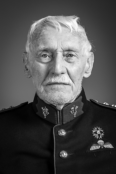 drs. J. Kort, kolonel der Limburgse Jagers b.d. – foto in opdracht – Studio Gijs de Koning, 2020 