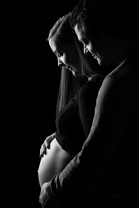 Chris van Beek-portret zwangerschap
