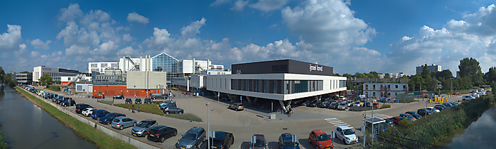 Drone foto - panorama IJsselland Ziekenhuis met nieuwe operatiecomplex op de voorgrond